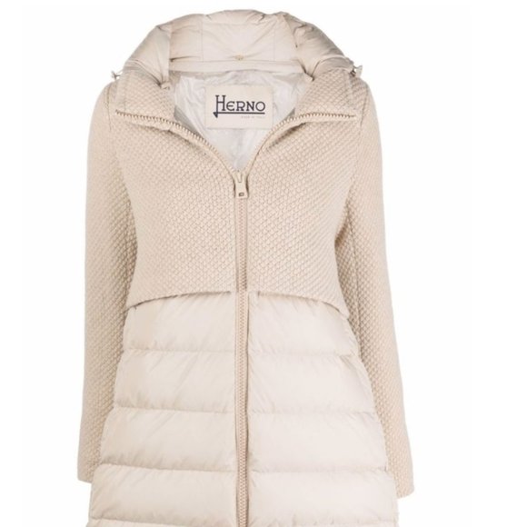 Herno Jackets & Blazers - ***FLASH SALE*** HERNO Padded Down Jacket With Knit Panels - Sz IT 38